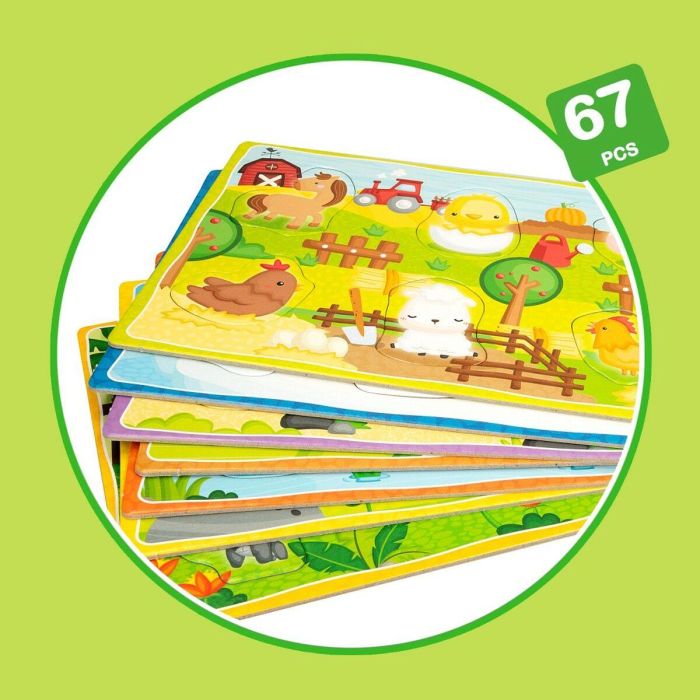 Juego Educativo Lisciani 26 x 6 x 26 cm Animales Método Montessori 67 Piezas 6 Unidades 5