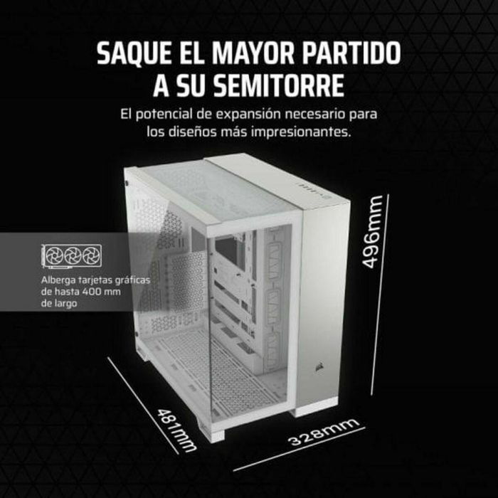 Caja Semitorre ATX Corsair 6500X Blanco 16