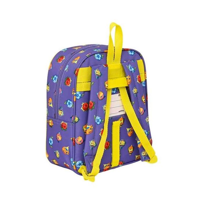 Mochila Escolar SuperThings Guardians of Kazoom Amarillo Morado 22 x 27 x 10 cm 4