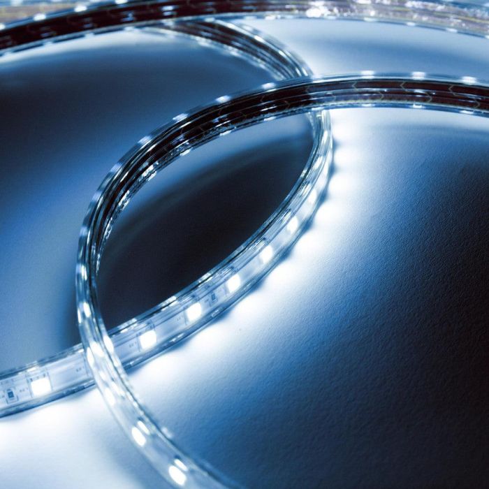Tira de 60 LEDs/M 500W 42.000Lm 6000ºK SMD5050 220VAC IP65 x50M 40.000H  [HO-220-60-50M-CW] 6