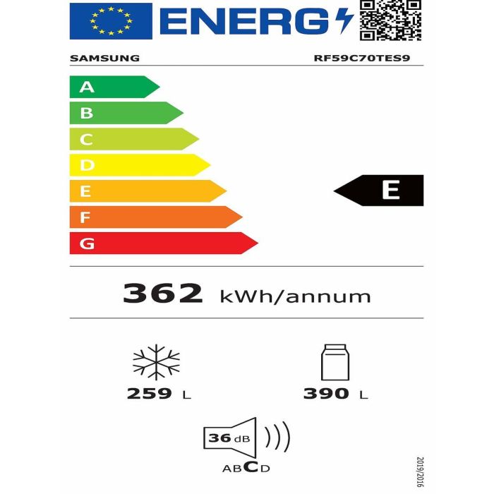 Frigorífico combinado Samsung RF59C70TES9 178 Acero 649 L 1