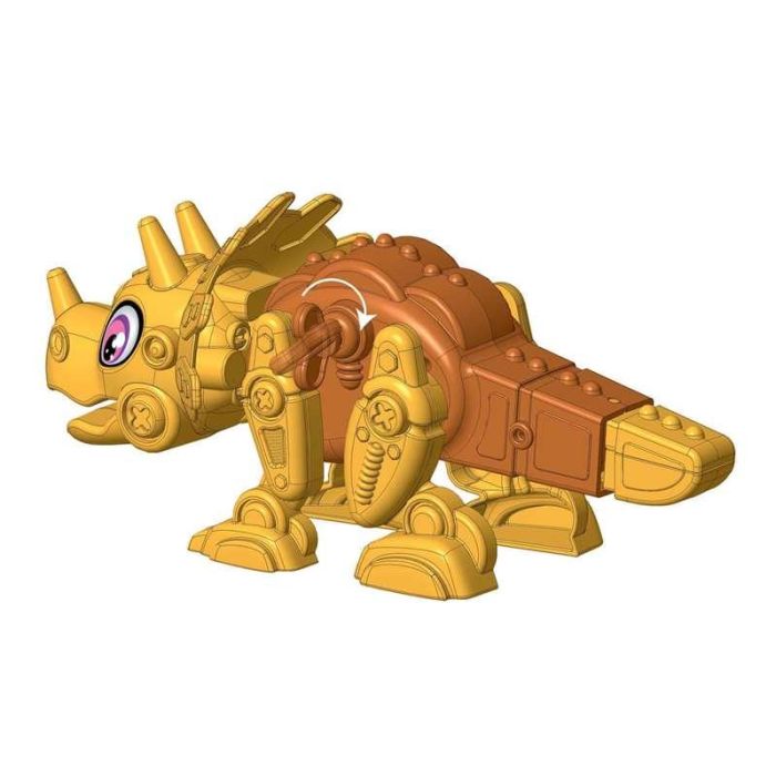 Juego construcción dino bot triceratops.fácil de montar gracias a las herramientas incluidas 20x20x6 cm 6