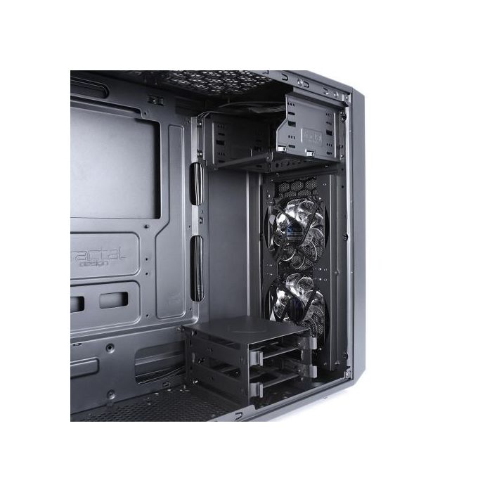 Fractal Design FD-CA-FOCUS-BK-W Caja PC Midi Tower Negra con Ventana Lateral y Ventiladores Frontales Iluminados en Blanco 11