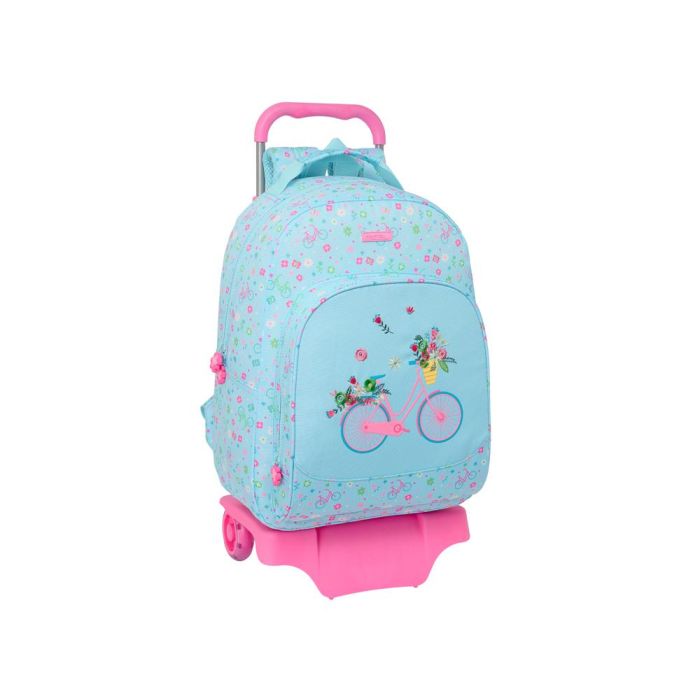 Mochila Safta Mod. 305 Con Carro 905 Reciclado Bicicleta 420x320x150 mm