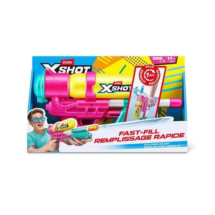 Pistola de agua x-shot retro 80's super splash, carga rápida 22x40x7,6cm - modelos surtidos 8 Pistola de agua x-shot retro 80's super splash, carga rápida 22x40x7,6cm - modelos surtidos 8