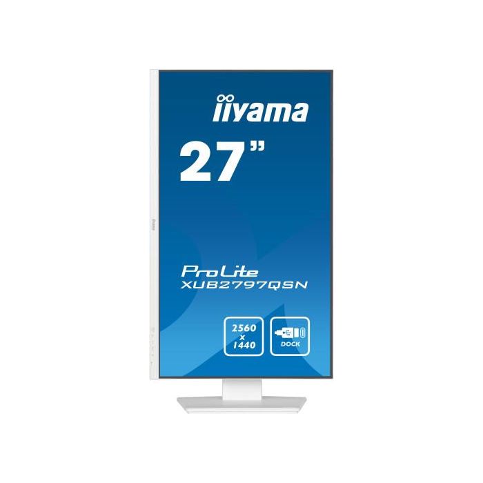 iiyama G-MASTER XUB2797QSN-W2 pantalla para PC 68,6 cm (27") 2560 x 1440 Pixeles 4K Ultra HD LED Blanco 1