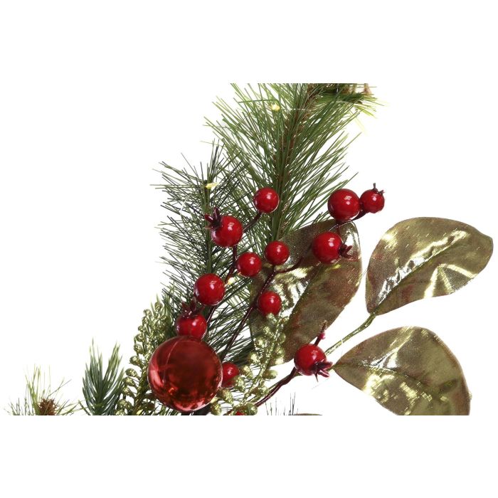 Guirnalda Navidad Tradicional DKD Home Decor Verde Rojo 20 x 150 x 20 cm (2 Unidades) 5