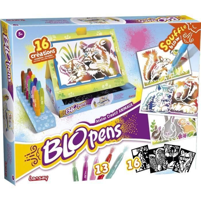 Lansay LAN3181860242407 Blopens Estudio creativo de animales - Juego de dibujo para niños a partir de 5 años 2
