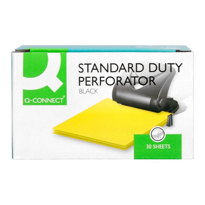 Taladrador Q-Connect Kf01235 Negro Abertura 2,7 mm Capacidad 27 Hojas 7