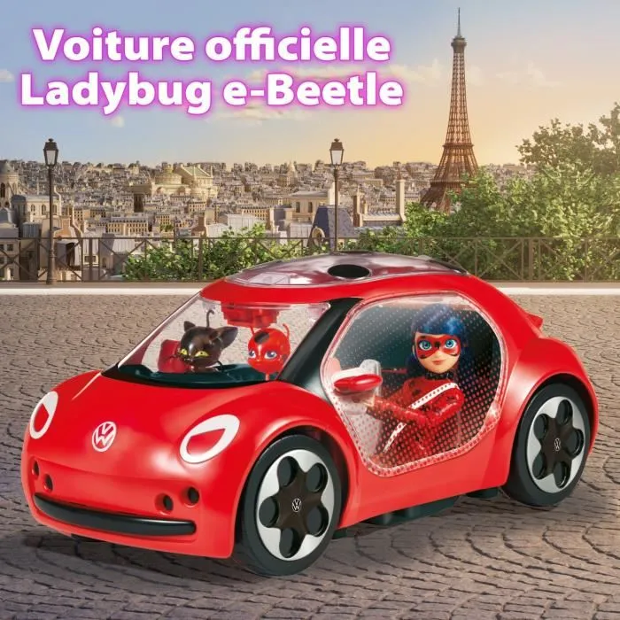 Bandai Coche Volkswagen e-Beetle de Miraculous Ladybug - BAN3701405815356 1 Bandai Coche Volkswagen e-Beetle de Miraculous Ladybug - BAN3701405815356 1