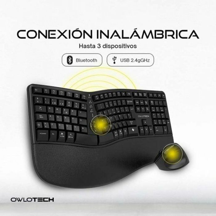 Teclado y Ratón Owlotech EK500 Negro 2