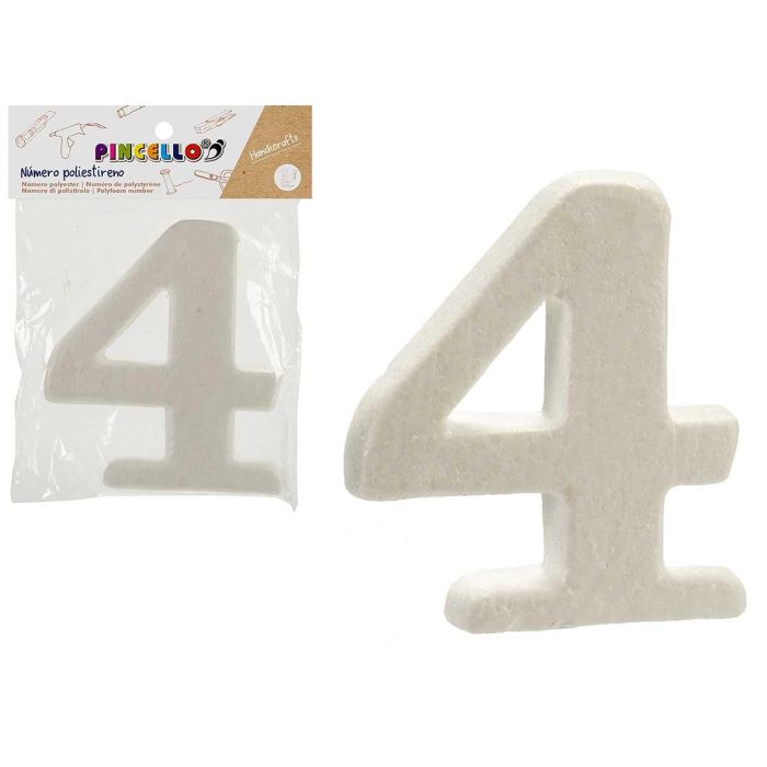 Numero 4 Poliestireno Pincello 2X15CM (48 Unidades) Numero 4 Poliestireno Pincello 2X15CM (48 Unidades)