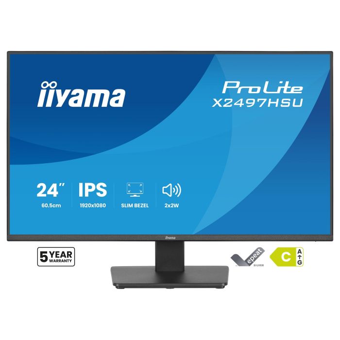 iiyama ProLite X2497HSU-B1 Monitor 23.8" Full HD IPS 4ms 120Hz HDMI DisplayPort USB Altavoces Negro 7 iiyama ProLite X2497HSU-B1 Monitor 23.8" Full HD IPS 4ms 120Hz HDMI DisplayPort USB Altavoces Negro 7