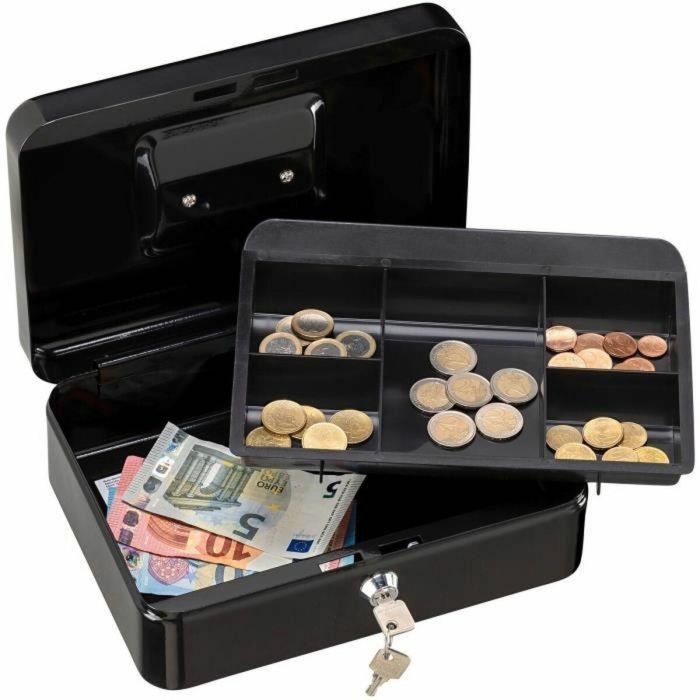 Burg Wachter Money 5025 Black Caja para Monedas con Apertura con Llave, Acero Negro 1 Burg Wachter Money 5025 Black Caja para Monedas con Apertura con Llave, Acero Negro 1