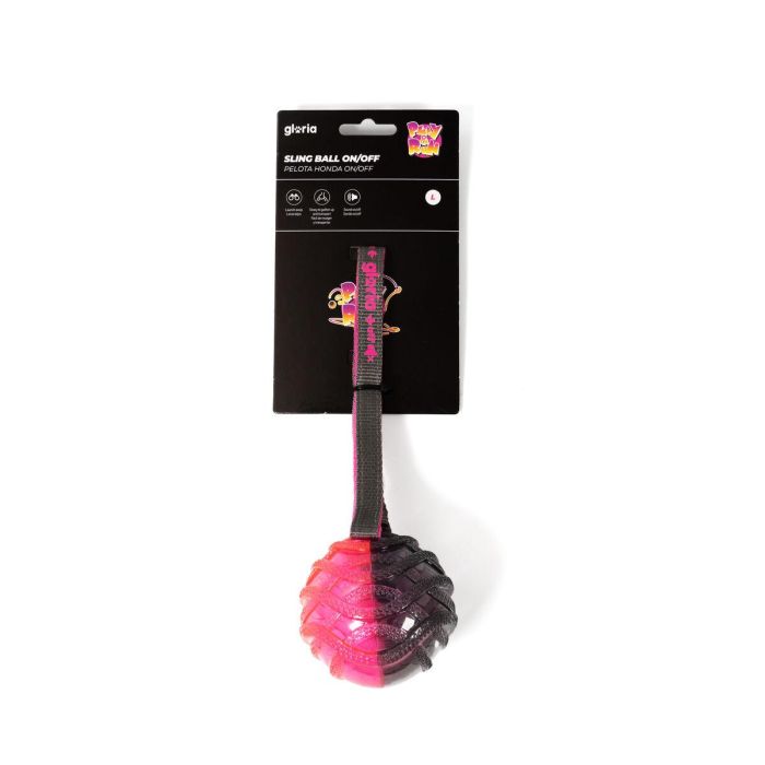 Gloria Pelota Honda Interactiva On-Off con Sonido para Perros Play And Run, Talla L, Gris y Rosa, 8.89 cm (Evita Destrucción) 2 Gloria Pelota Honda Interactiva On-Off con Sonido para Perros Play And Run, Talla L, Gris y Rosa, 8.89 cm (Evita Destrucción) 2