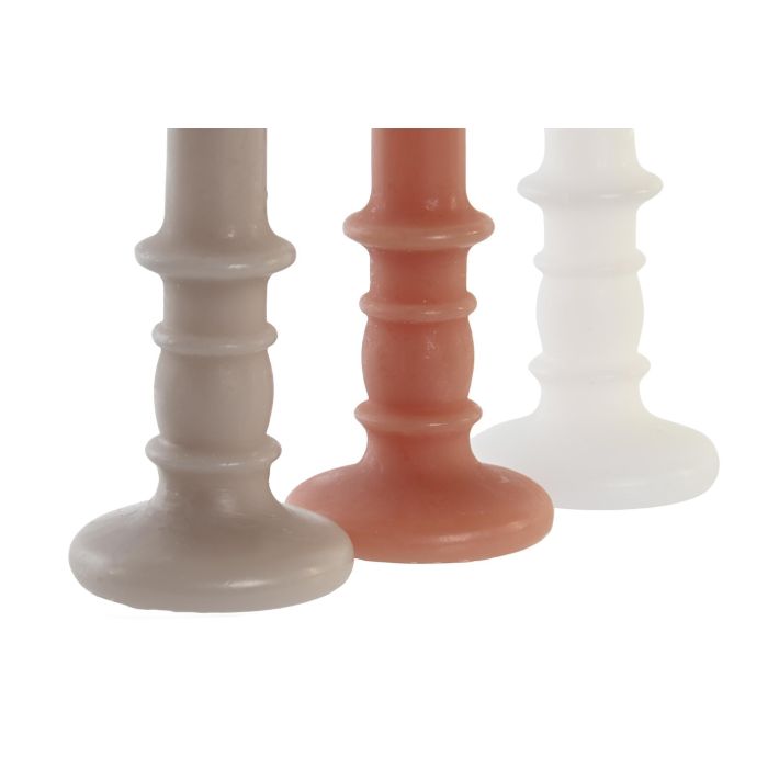 DKD Home Decor Vela Decorativa Urban Cilíndrica de Cera Blanco, Gris y Rosa 7x7x18 cm con Duración 10h Pack 12 Unidades para Decoración del Hogar 2 DKD Home Decor Vela Decorativa Urban Cilíndrica de Cera Blanco, Gris y Rosa 7x7x18 cm con Duración 10h Pack 12 Unidades para Decoración del Hogar 2