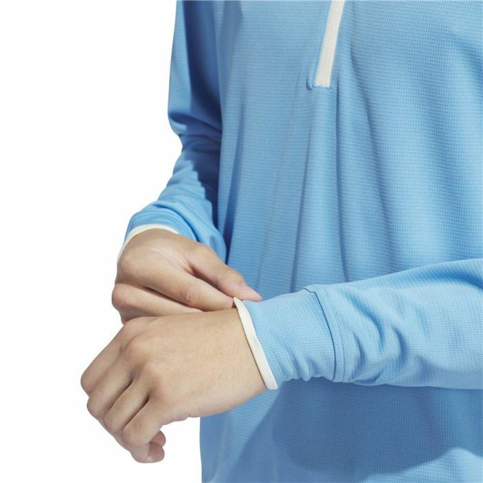 Sudadera sin Capucha Hombre Adidas Lightweight Half-Zip Azul Agua L 1 Sudadera sin Capucha Hombre Adidas Lightweight Half-Zip Azul Agua L 1