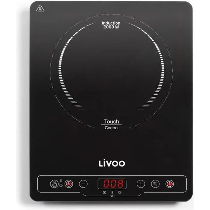Livoo DOC235 Placa de inducción simple - 22cm - 60° a 240°C - Negro 0 Livoo DOC235 Placa de inducción simple - 22cm - 60° a 240°C - Negro 0