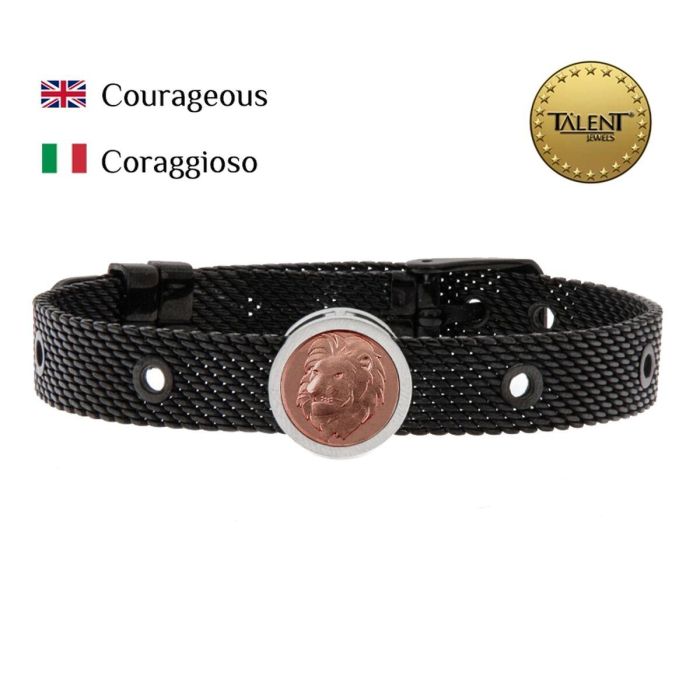Pulsera Unisex Courageous Talent Jewels TJA-5-05-02-2-235 Negro 1