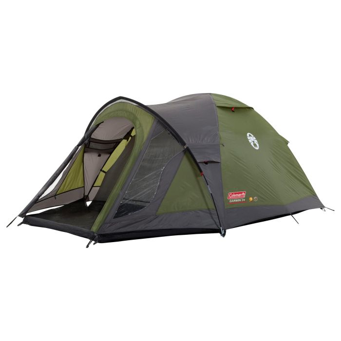 Coleman Darwin 4 Plus Tienda de Campaña Iglú para 4 Personas, 7.8 m², con Vestíbulo, Verde