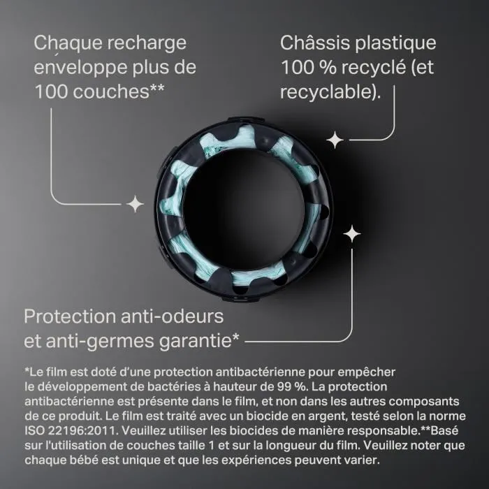 Tommee Tippee Recambios Papelera Pañal Twist & Click x12 Antibacteriano GREENFILM Larga Duración 2