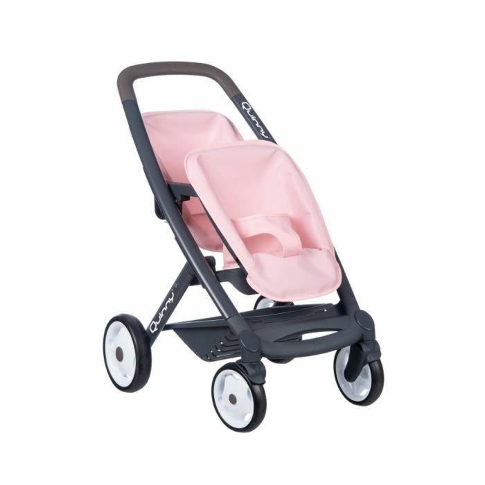 Smoby - Maxi Cosi - Cochecito gemelar - Muñeca 42 cm máximo - Rosa - Edad 3 2