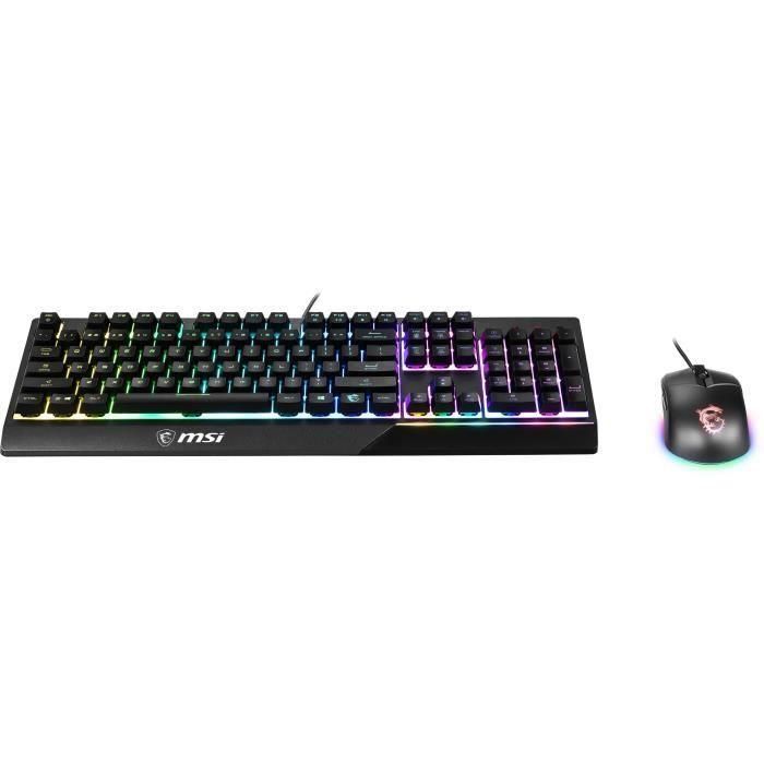 Paquete combinado de teclado y mouse MSI Vigor GK30 4