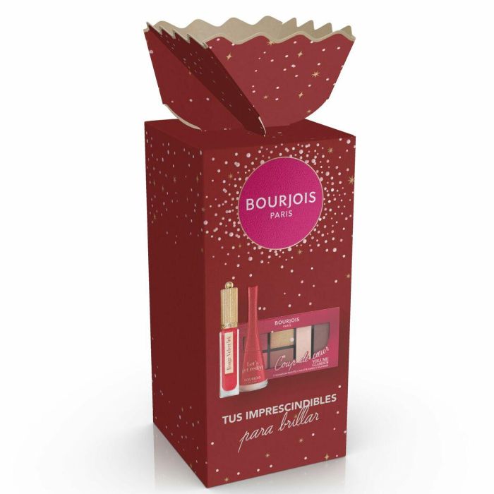 Bourjois Lote Belleza Rouge Velvet Ink Labial Líquido #08 Ultra Mate 24H + Esmalte Uñas + Paleta Sombras Ojos 3 Piezas 7