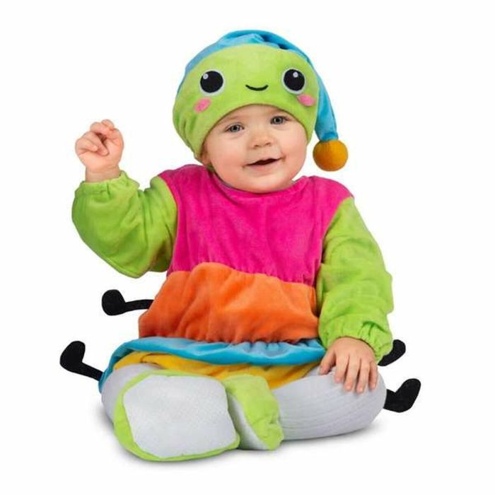 Disfraz gusanito brillante (gorro con luz, vestido, pantalón y patucos) talla 7-12 meses 5 Disfraz gusanito brillante (gorro con luz, vestido, pantalón y patucos) talla 7-12 meses 5
