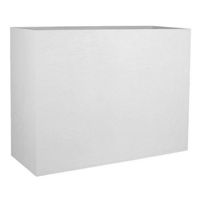 EDA PLASTIQUE Caja de flores Muret Loft Graphit - 46 L - 78.5 x 29.5 x 60 cm - Ceruse blanco EDA PLASTIQUE Caja de flores Muret Loft Graphit - 46 L - 78.5 x 29.5 x 60 cm - Ceruse blanco