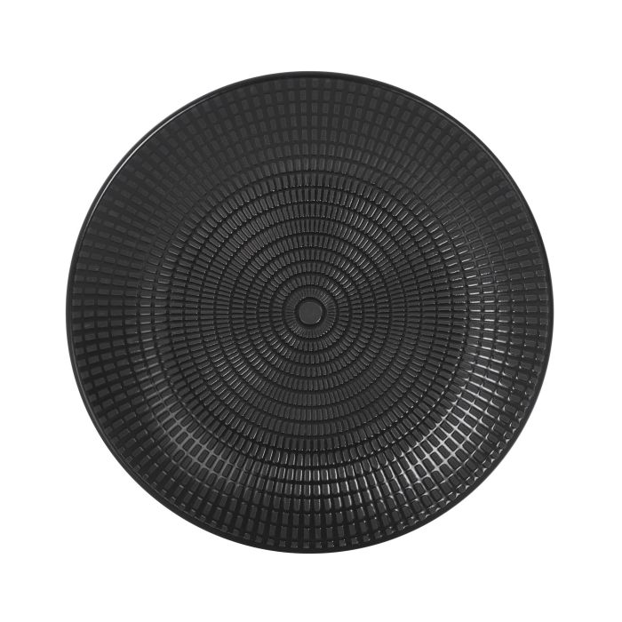 Inde Plato de Postre Negro Ø20 cm Arosa S. Clara - Juego de 24 Piezas - Plato Postre (12 Unidades)