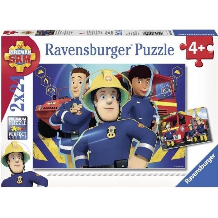SAM THE FIREFIGHTER Puzzle Sam te ayuda en la necesidad 2x24 pcs SAM THE FIREFIGHTER Puzzle Sam te ayuda en la necesidad 2x24 pcs