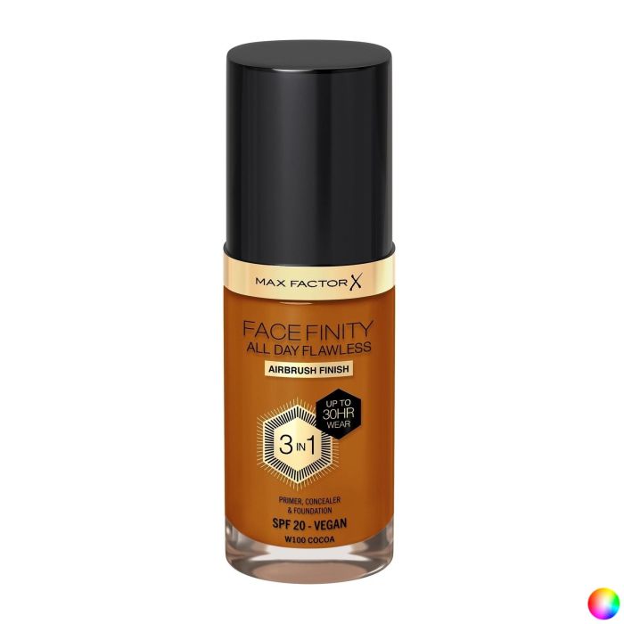 Base de Maquillaje Fluida Max Factor Face Finity 3 en 1 30 ml 0 Base de Maquillaje Fluida Max Factor Face Finity 3 en 1 30 ml 0