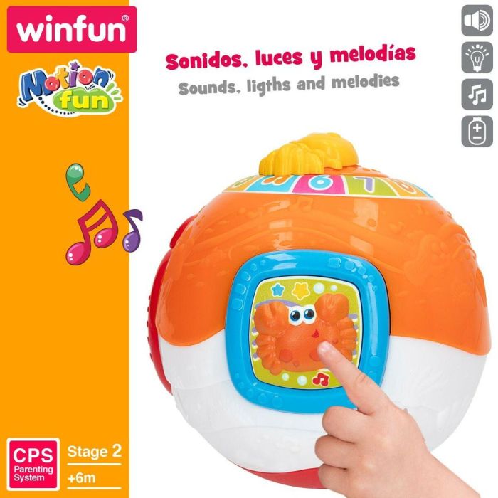 Juguete Musical Winfun 15 x 15 cm (4 Unidades) Bola 4 Juguete Musical Winfun 15 x 15 cm (4 Unidades) Bola 4