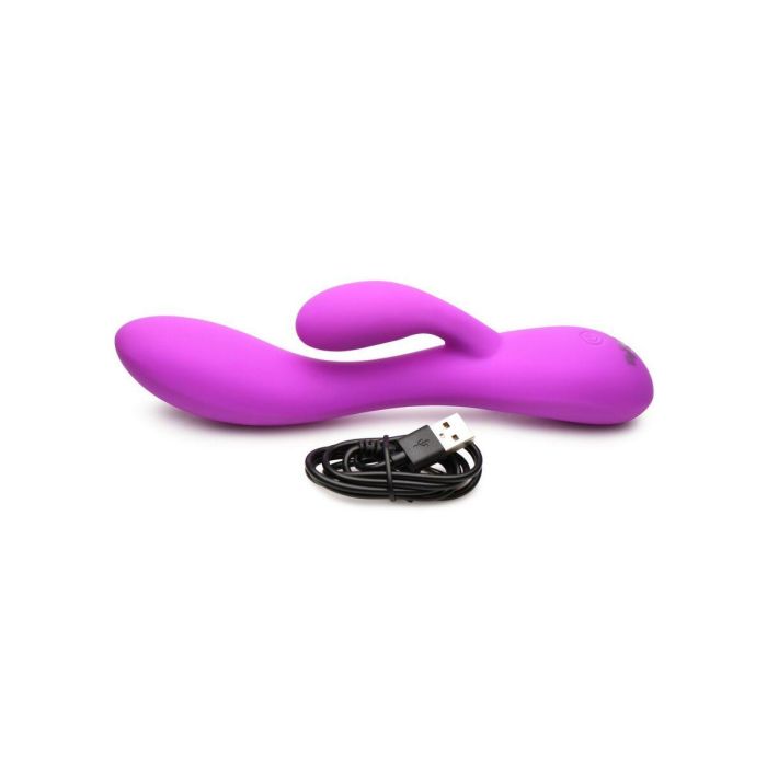 Vibrador Doble Estimulación XR Morado Silicona 3