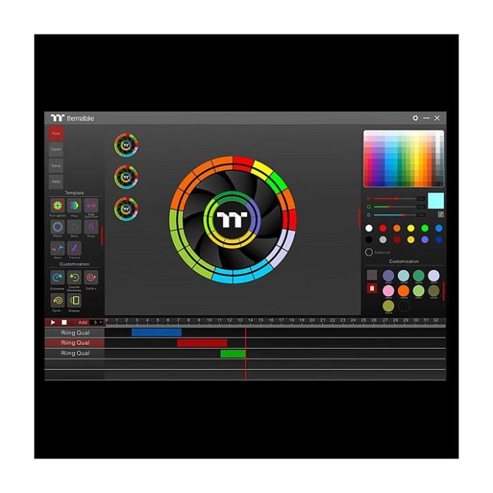 Thermaltake Riing Quad 12 RGB Ventilador para Radiador TT Premium Edition, Pack de 3, Blanco, 120mm 5 Thermaltake Riing Quad 12 RGB Ventilador para Radiador TT Premium Edition, Pack de 3, Blanco, 120mm 5