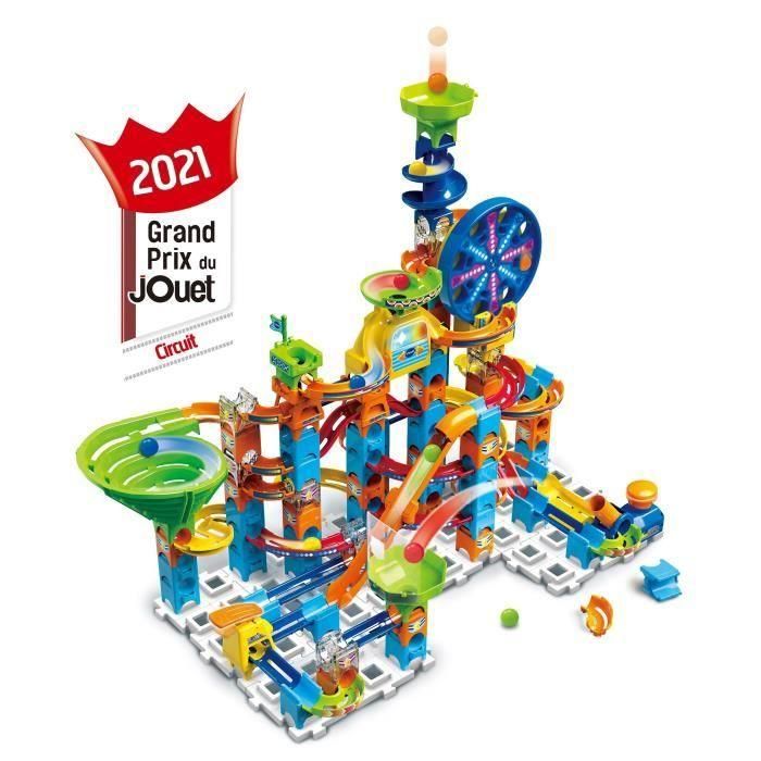 VTECH XL100E Marble Rush Ultimate Set Electronic Pista de Bolas – 133 Piezas, 2 Módulos Electrónicos, 10 MarbleBeads – 4+ Años 0 VTECH XL100E Marble Rush Ultimate Set Electronic Pista de Bolas – 133 Piezas, 2 Módulos Electrónicos, 10 MarbleBeads – 4+ Años 0