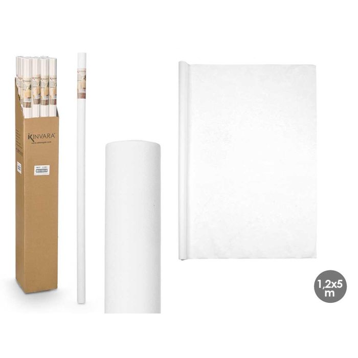 Rollo Mantel TNT Blanco Kinvara 1.2x5 m - Tela no tejida (16 Unidades) Rollo Mantel TNT Blanco Kinvara 1.2x5 m - Tela no tejida (16 Unidades)