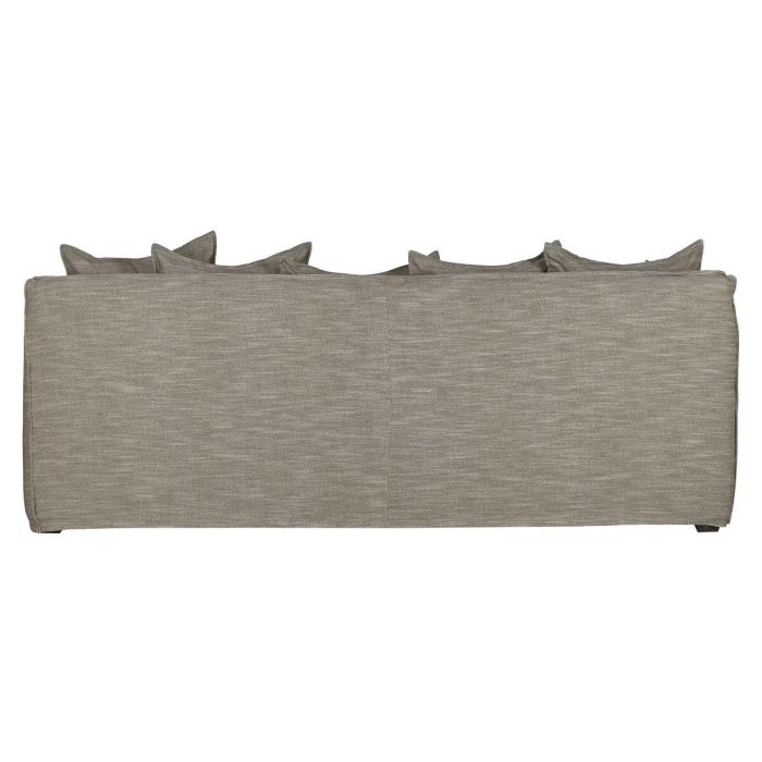 DKD Home Decor Sofá Horeca de Lino Arena 260x104x90 cm con 7 Cojines 7