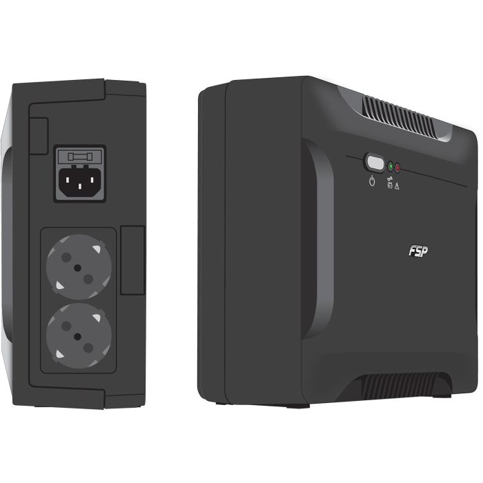 FSP NANO 800 UPS Offline 800VA 480W Seno, 2 Salidas AC Tipo F, Compacto Negro 5