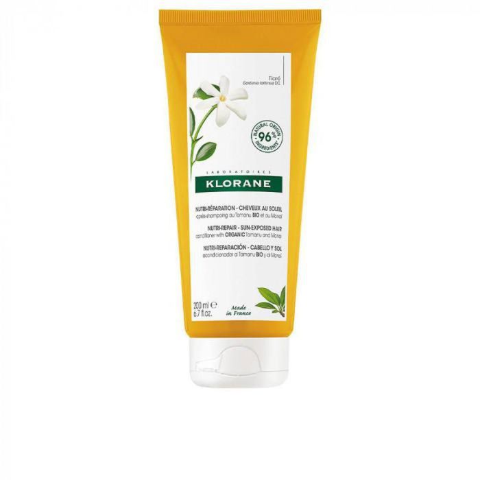 Klorane Polysianes Monoï y Tamanu Bio Acondicionador Hidratante Nutritivo Reparador Cabello Expuesto al Sol 200 ml