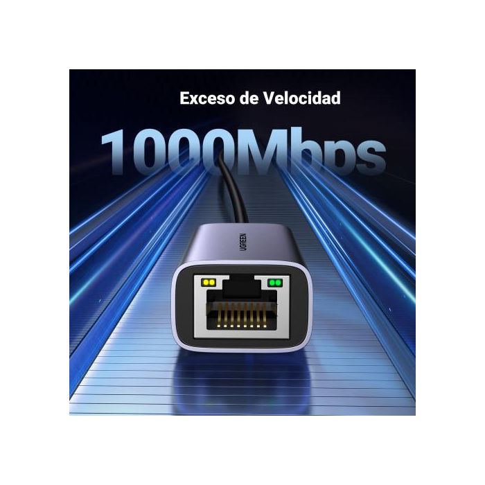 Ugreen 50737 Adaptador y Tarjeta de Red Ethernet 1000 Mbit/S 5