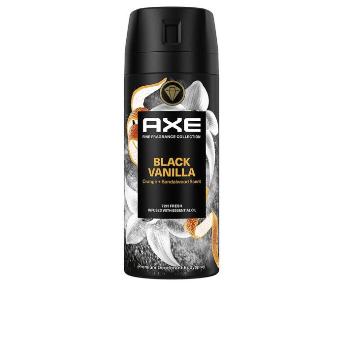 Axe Black Vanilla Desodorante Vapo para Hombre 150 ml - Notas de naranja, vainilla y almendra