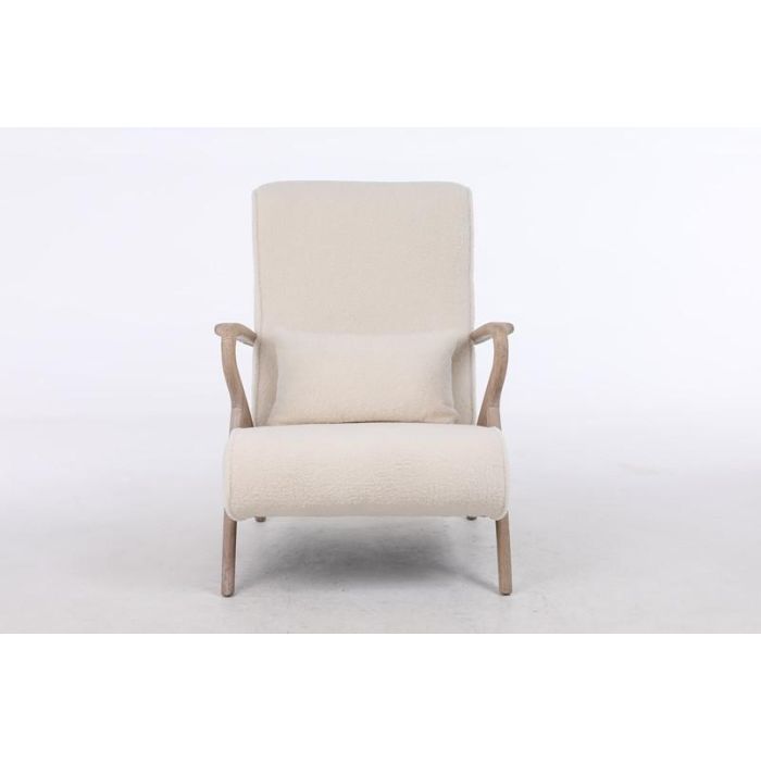 DKD Home Decor Butaca Moderno Blanco Natural 70 x 85 x 68 cm 1