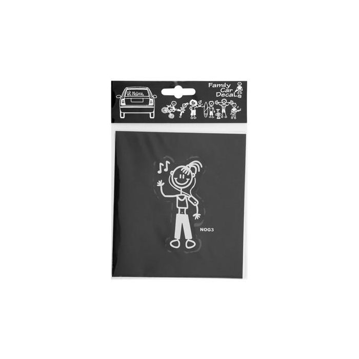Abc ADH06663 Adhesivo para Ventana Exterior de Automóvil - Diseño Familia Niña Cantando 1 Abc ADH06663 Adhesivo para Ventana Exterior de Automóvil - Diseño Familia Niña Cantando 1