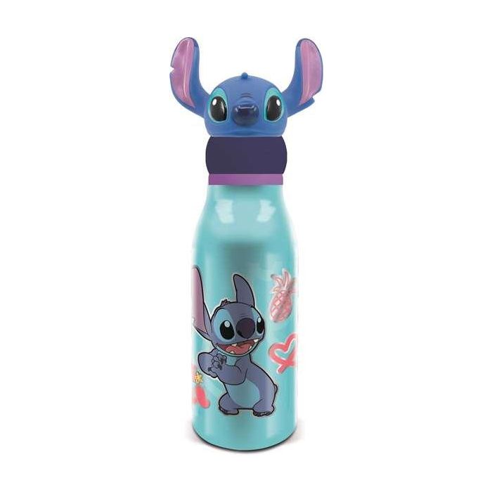 Stor Botella de aluminio 690 ml con figura 3D Stitch Drawing