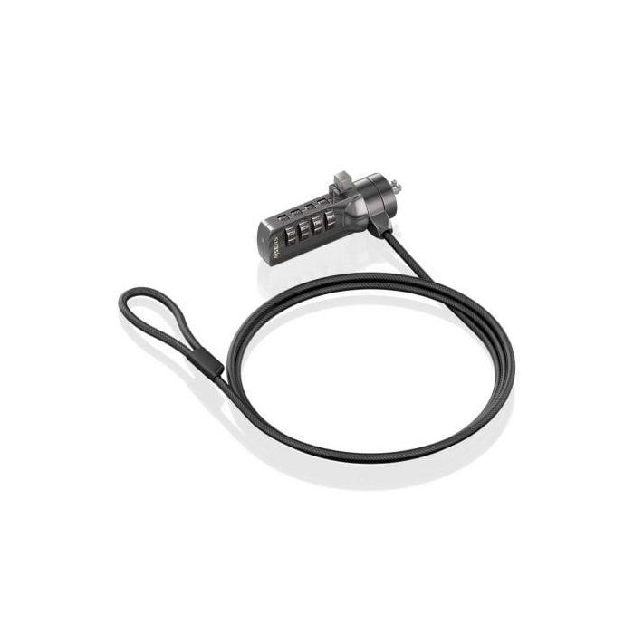 AISENS - CABLE DE SEGURIDAD CON CERRADURA DE COMBINACION PARA ORDENADOR, MONITOR, PORTATIL 1.5M AISENS - CABLE DE SEGURIDAD CON CERRADURA DE COMBINACION PARA ORDENADOR, MONITOR, PORTATIL 1.5M