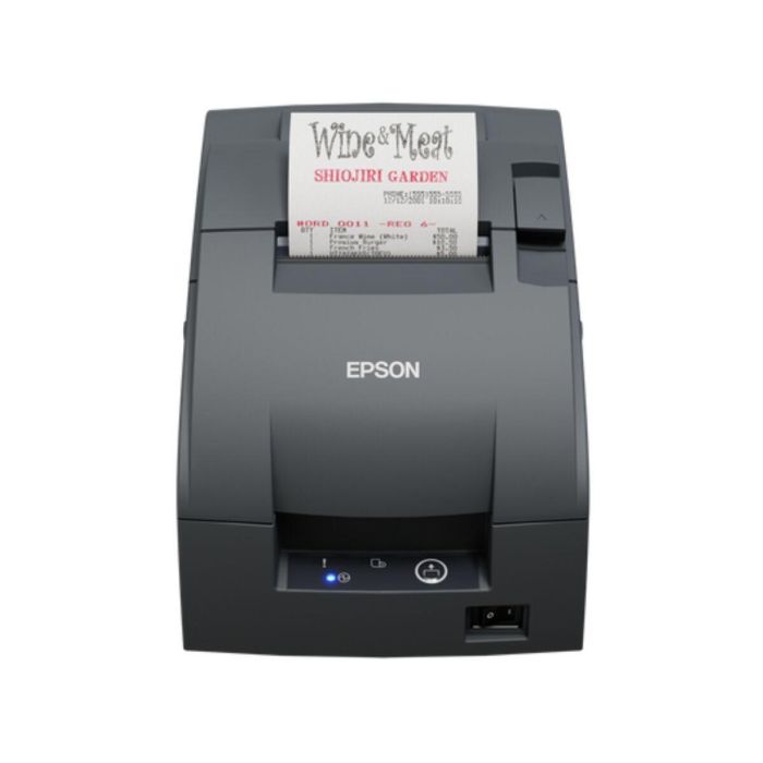 Epson TM-U220IIB Impresora de Matriz de Punto POS USB 2.0 y Ethernet (10/100) Gris. Cabezal 9 Pines de Alta Durabilidad (150 Millones de Caracteres)