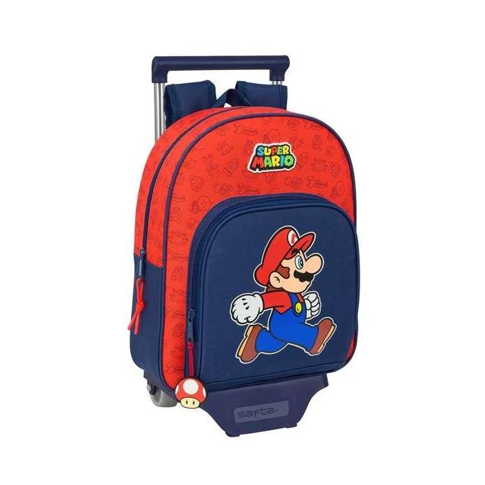 Mochila Safta Con Carro 705 Super Mario Trick 340x280x100 mm Mochila Safta Con Carro 705 Super Mario Trick 340x280x100 mm
