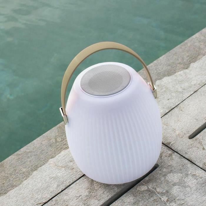 Lumisky LUM3760119739556 Lámpara Altavoz Bluetooth Inalámbrico MINI MAY PLAY LED Blanco y Multicolor Regulable H23 cm 2 Lumisky LUM3760119739556 Lámpara Altavoz Bluetooth Inalámbrico MINI MAY PLAY LED Blanco y Multicolor Regulable H23 cm 2